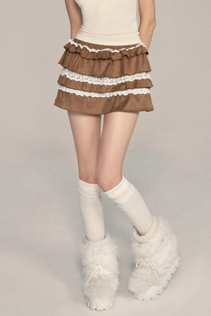Heavy Industry Lace A-Line Skirt