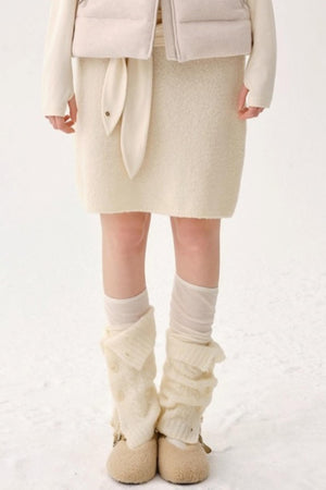 Heavy Wool Blend Slouch Socks