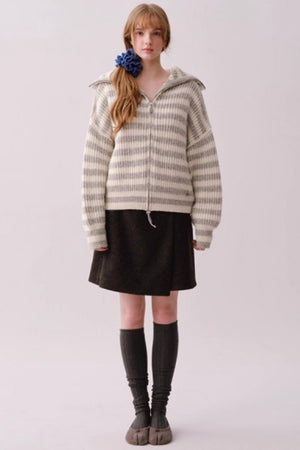Heavy Woolen Patchwork Skirt