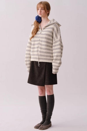 Heavy Woolen Patchwork Skirt