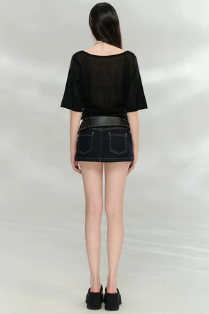 Heavyweight Lyocell Batwing Top