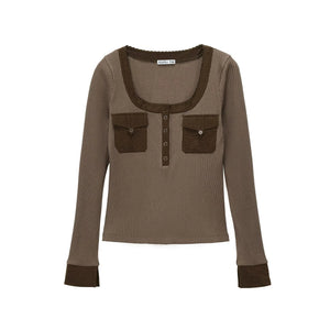 Henry Collar Knit Top
