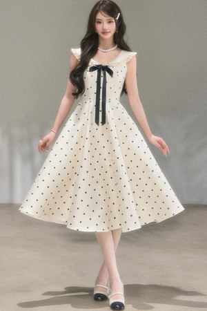 Hepburn Polka Dot Dress