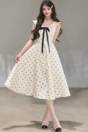 Hepburn Polka Dot Dress