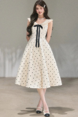 Hepburn Polka Dot Dress