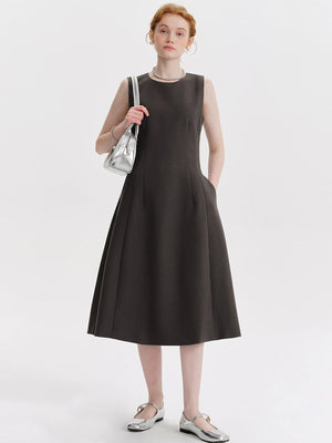 Hepburn Style Slim Long Dress