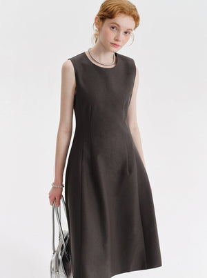 Hepburn Style Slim Long Dress
