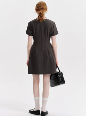 Hepburn Style Slim Long Dress