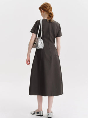 Hepburn Style Slim Long Dress