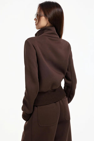 High Collar Slim Jacket Set-Up