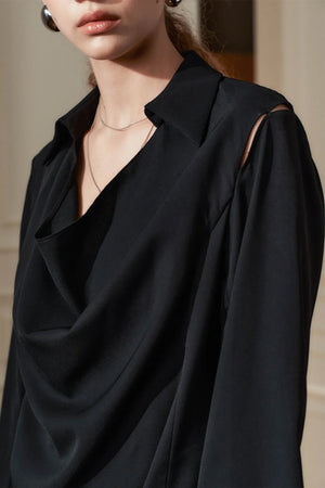 High-End Black Long Dress