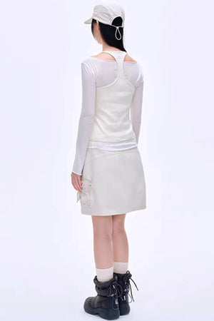 High-End Cotton A-Line Skirt