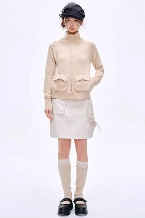 High-End Cotton A-Line Skirt