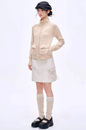 High-End Cotton A-Line Skirt