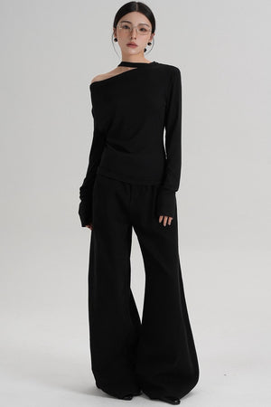 High-End Design Long-Sleeved T-Shirt Top