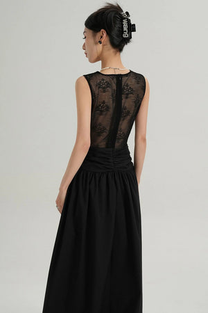 High End Lace Slim V-Neck Dress