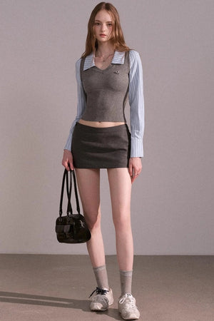 High End Slim Suit Skirt