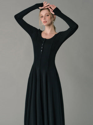 high-end with a vintage dress