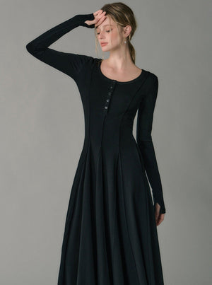high-end with a vintage dress