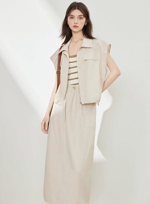 High-End Workwear Shirt Skirt Set