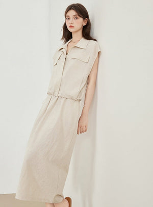 High-End Workwear Shirt Skirt Set