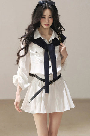 High-Fashion Shirt Dress Set-Up