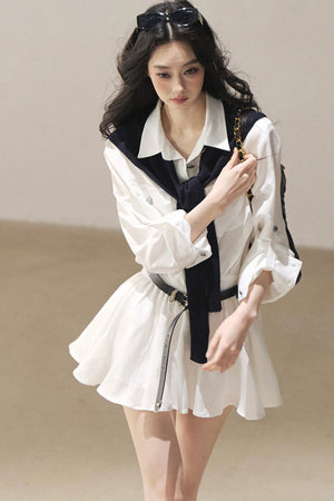 High-Fashion Shirt Dress Set-Up