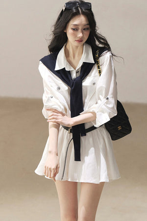 High-Fashion Shirt Dress Set-Up