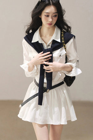 High-Fashion Shirt Dress Set-Up