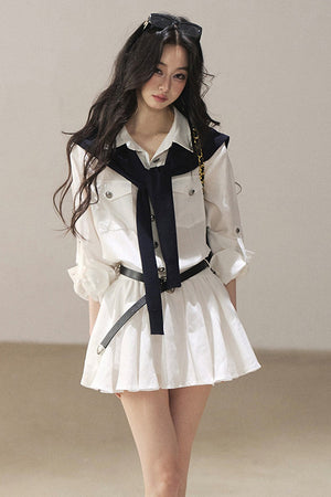High-Fashion Shirt Dress Set-Up