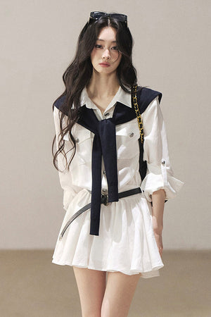 High-Fashion Shirt Dress Set-Up