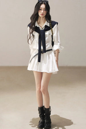 High-Fashion Shirt Dress Set-Up