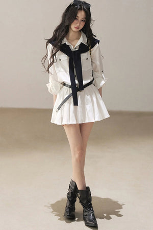 High-Fashion Shirt Dress Set-Up