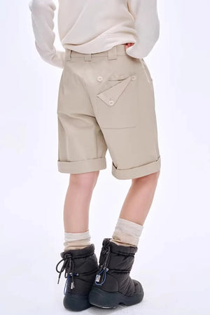 High-Gloss Two-Tone Slouch Socks