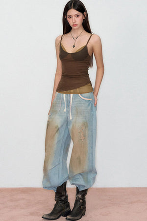High-Impact Lyocell Color-Blocked Top