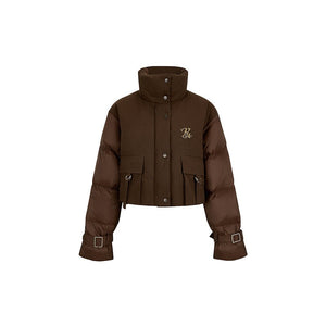 high-neck down jacket