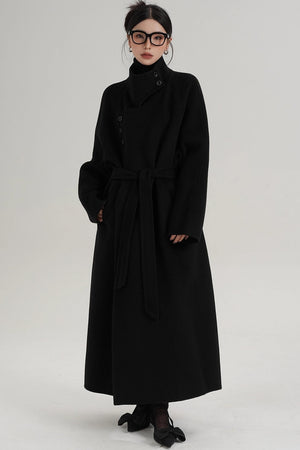 High Neck Wool Coat