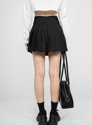 High Waist Anti Runout A-line Half length Skirt