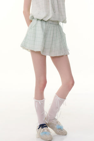 High-Waist Bubble Skirt