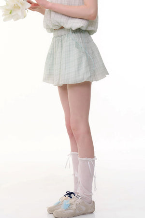 High-Waist Bubble Skirt