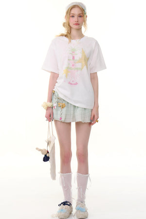 High-Waist Bubble Skirt