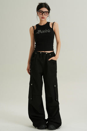 High Waist Casual Wide Pants