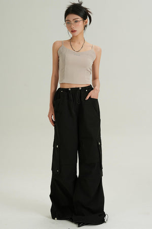 High Waist Casual Wide Pants