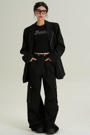 High Waist Casual Wide Pants