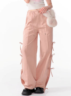 High Waist Wide-Leg Cargo Pants