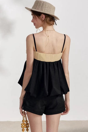 High-Waisted Black Shorts