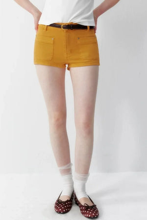 High-Waisted Denim Shorts
