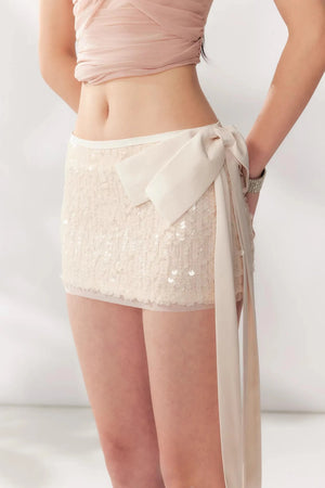 High-Waisted Fish Scale Skirt