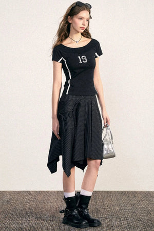 High-Waisted Fishtail Skirt