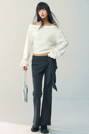 High-Waisted Flared Pants